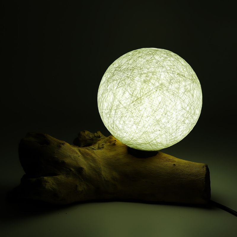 Drift Glow Lampe, Baumwoll-Luna-Elfenbein-Lampenschirm