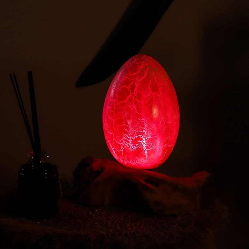 DriftGlow Lampe Knistern-Feuer-Ei-Schirm - Orange