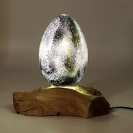 Drift Glow Lampenschirm mit Crackle-Lava-Ei-Effekt – Grau