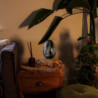 Drift Glow Lampenschirm mit Crackle-Lava-Ei-Effekt – Grau