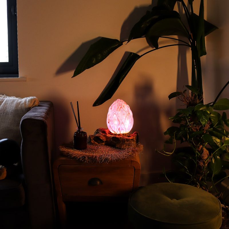 DriftGlow Lampe Knister-Lotusblüte-Schirm - lila