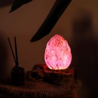 DriftGlow Lampe Knister-Lotusblüte-Schirm - lila
