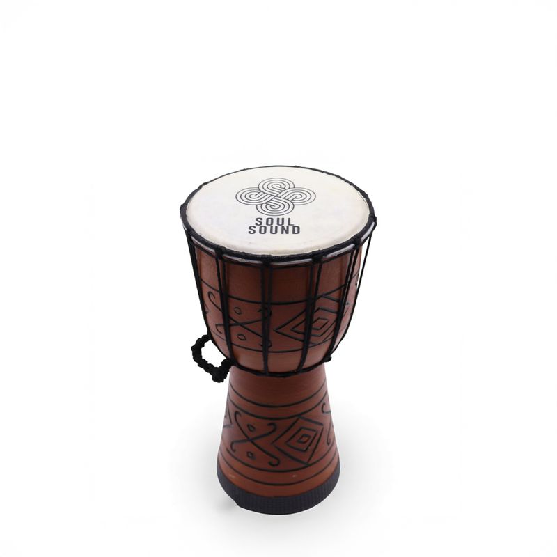 Kleine Profi-Djembe-Trommel - Soul Sound (tief) - Klein 30 cm (15 cm Durchmesser)