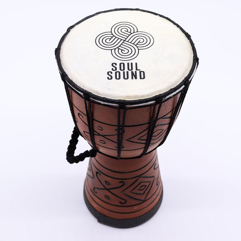Kleine Profi-Djembe-Trommel - Soul Sound (tief) - Klein 30 cm (15 cm Durchmesser)