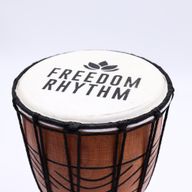 Kleine Profi-Djembe-Trommel - Freedom Rhythm (hoch) - Klein 30 cm (Durchmesser 15 cm)
