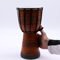 Kleine Profi-Djembe-Trommel - Freedom Rhythm (hoch) - Klein 30 cm (Durchmesser 15 cm)
