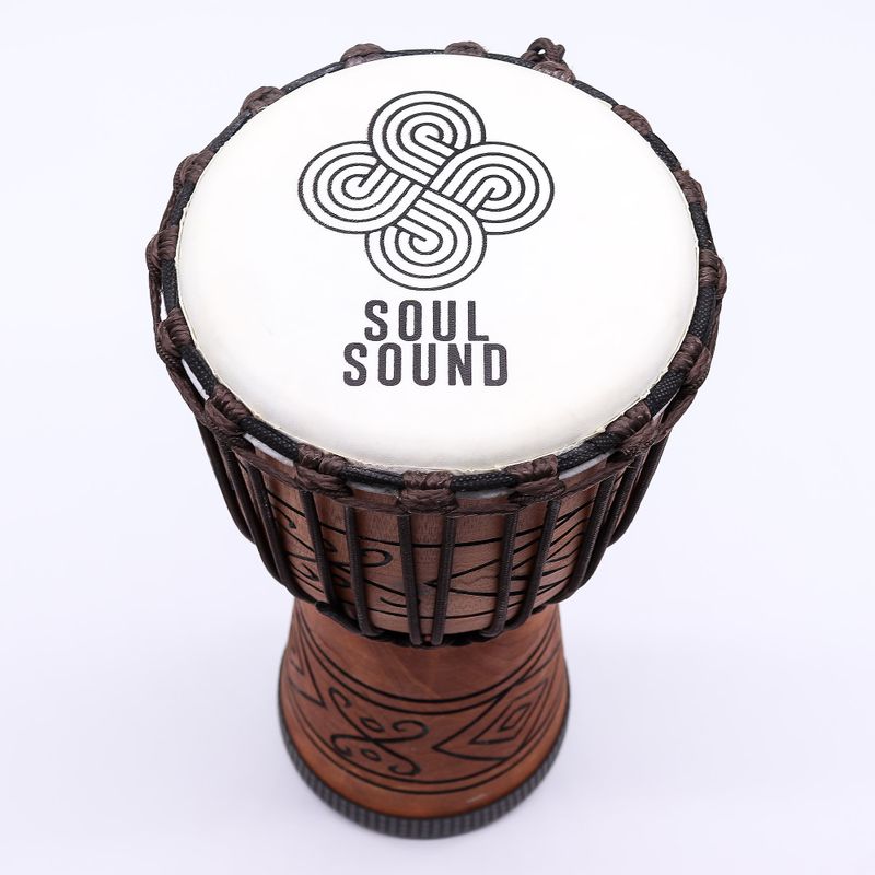 Medium Pro Djembe-Trommel - Soul Sound (tief) - Medium 40 cm (18 cm Durchmesser)