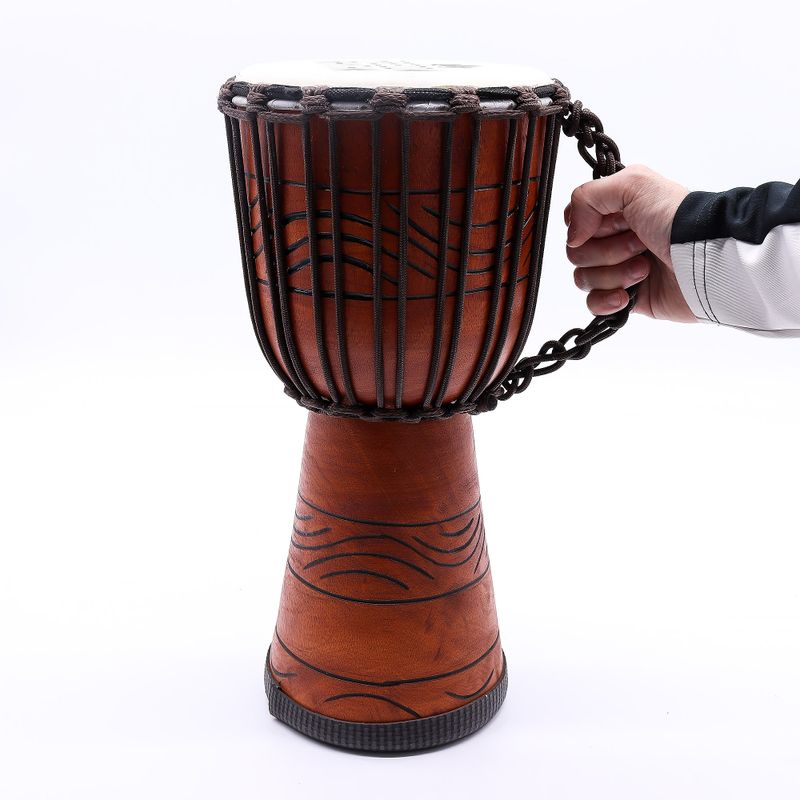 Medium Pro Djembe-Trommel -Freiheitsrhythmus (hoch) - 40 cm (18 cm Durchmesser)