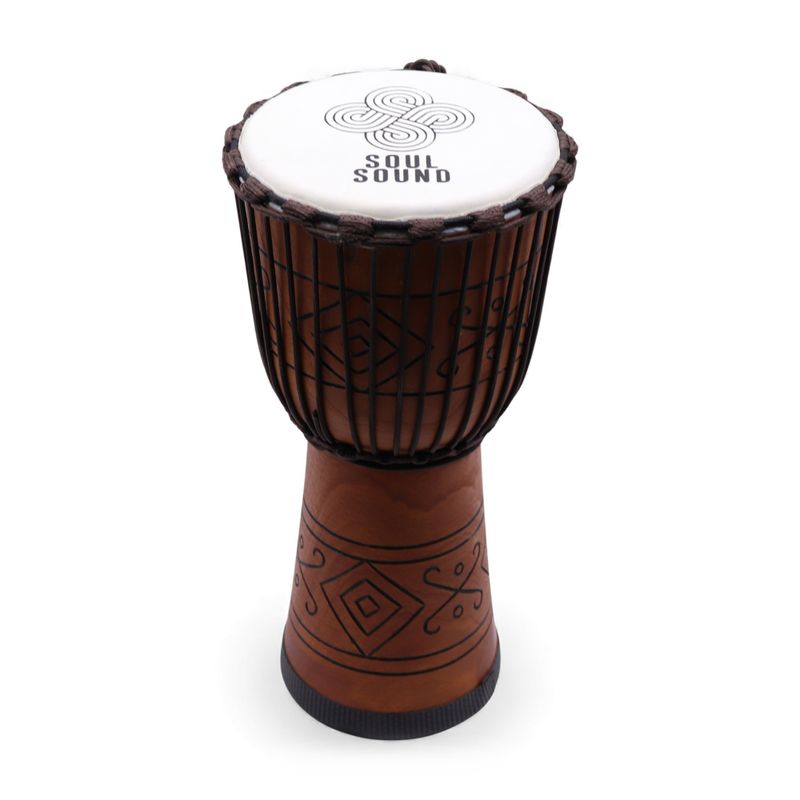 Große Profi-Djembe-Trommel - Soul Sound (niedrig) - 50 cm (22 cm Durchmesser)