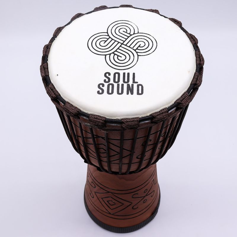 Große Profi-Djembe-Trommel - Soul Sound (niedrig) - 50 cm (22 cm Durchmesser)