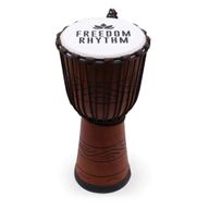 Große Pro-Djembe-Trommel - Freiheitsrhythmus (hoch) - 50 cm (Durchmesser 22 cm)