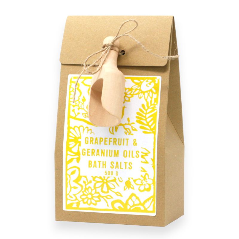 Badesalz mit Grapefruit und Geranie, 500 g
