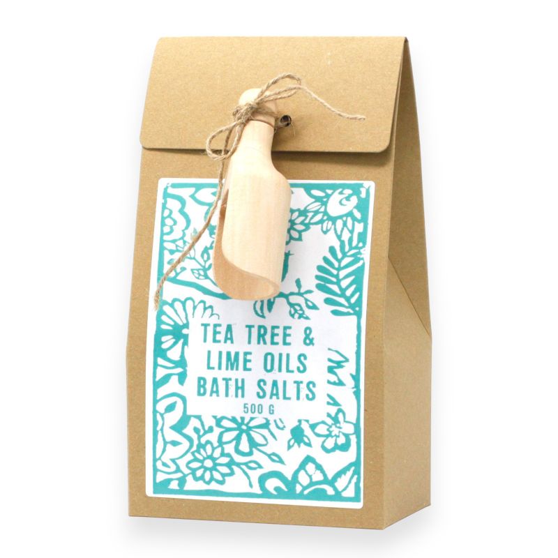 Badesalz mit Teebaum und Limette, 500 g