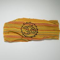 Nomad Sari – Hippie-Stirnband – Blockdruck, verschiedene Designs – (56 x 25 cm), Einheitsgröße