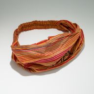 Nomad Sari – Hippie-Stirnband – Blockdruck, verschiedene Designs – (56 x 25 cm), Einheitsgröße