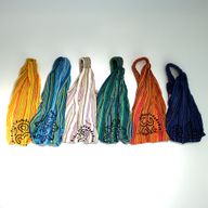 Nomad Sari – Hippie-Stirnband – Blockdruck, verschiedene Designs – (56 x 25 cm), Einheitsgröße