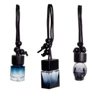 Schwarz – Hängeflaschen für Autodiffusoren – 8 ml – (3 verschiedene Designs x 4)