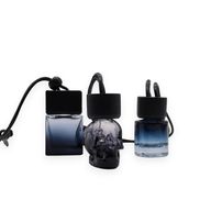 Schwarz – Hängeflaschen für Autodiffusoren – 8 ml – (3 verschiedene Designs x 4)