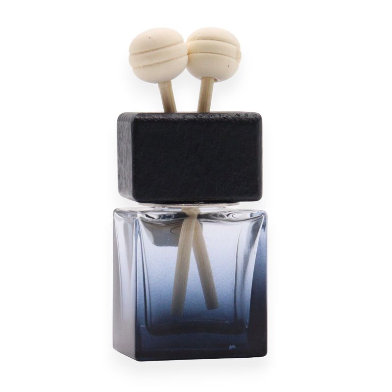 Schwarz – Flaschen zur Befestigung am Autodiffusor – 8 ml – (3 verschiedene Designs x 4)