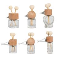 Transparente Flaschen zur Befestigung am Autodiffusor-Lüftungsschlitz – 8 ml – (3 verschiedene Designs x 4)