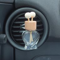 Transparente Flaschen zur Befestigung am Autodiffusor-Lüftungsschlitz – 8 ml – (3 verschiedene Designs x 4)