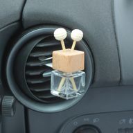 Transparente Flaschen zur Befestigung am Autodiffusor-Lüftungsschlitz – 8 ml – (3 verschiedene Designs x 4)