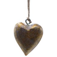 Große Deko-Herzen aus Holz – Lavendelgold (50 Stück) – im Präsentationsglas