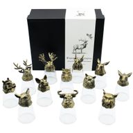 Bottom Up Schnapsgläser (25 ml) – Wald & mystische Kreaturen – Antikbronze