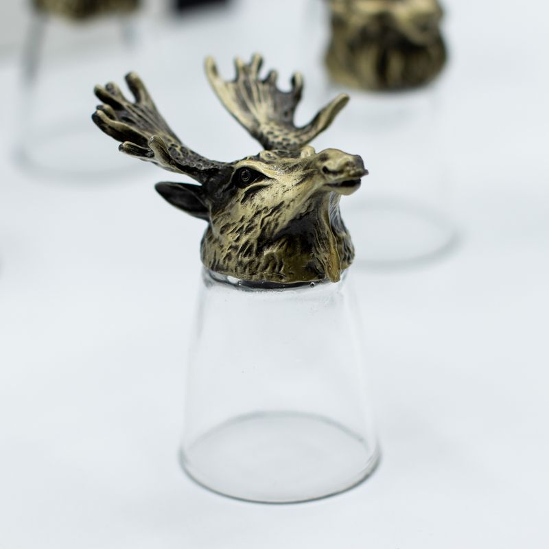 Bottom Up Schnapsgläser (25 ml) – Wald & mystische Kreaturen – Antikbronze