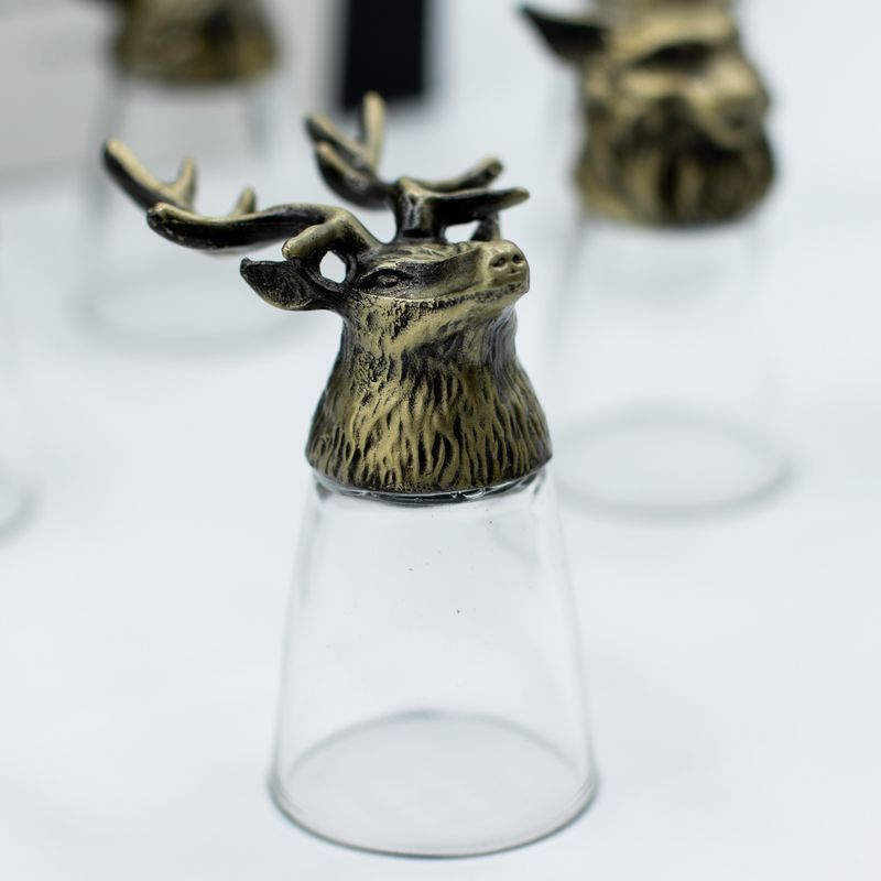 Bottom Up Schnapsgläser (25 ml) – Wald & mystische Kreaturen – Antikbronze