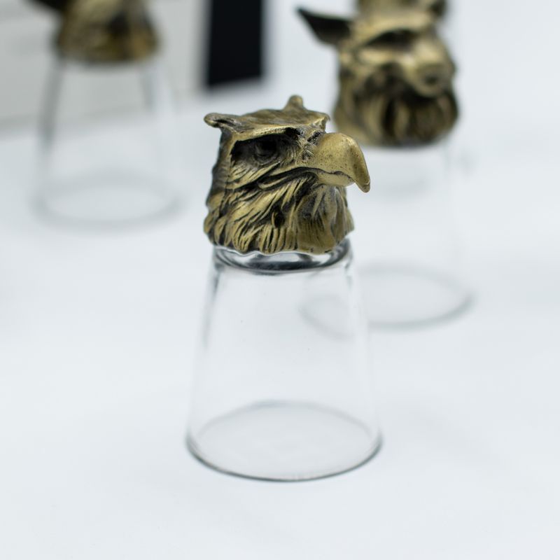 Bottom Up Schnapsgläser (25 ml) – Wald & mystische Kreaturen – Antikbronze