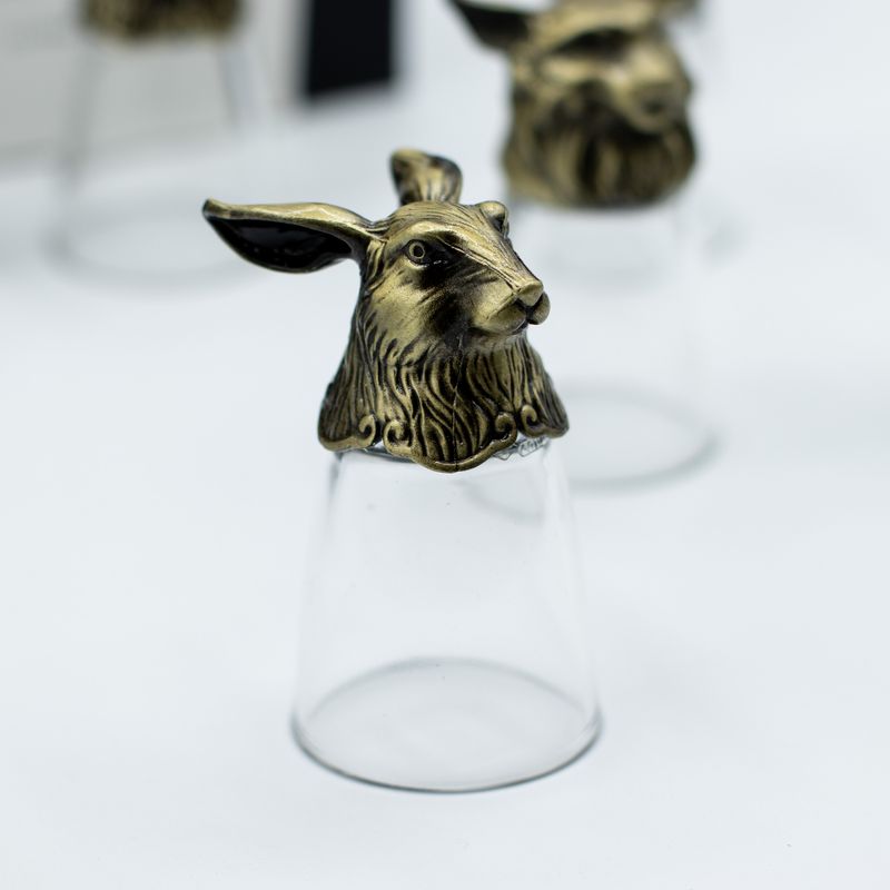 Bottom Up Schnapsgläser (25 ml) – Wald & mystische Kreaturen – Antikbronze