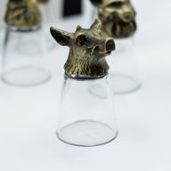 Bottom Up Schnapsgläser (25 ml) – Wald & mystische Kreaturen – Antikbronze
