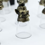 Bottom Up Schnapsgläser (25 ml) – Chinesische Tierkreiszeichen – Antikbronze