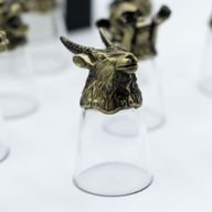 Bottom Up Schnapsgläser (25 ml) – Chinesische Tierkreiszeichen – Antikbronze