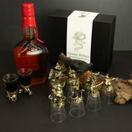 Bottom Up Schnapsgläser (25 ml) – Chinesische Tierkreiszeichen – Antikbronze