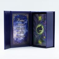 Tarotkarten-Set aus lila Folie – Hexen-Tarot – mit Begleitheft