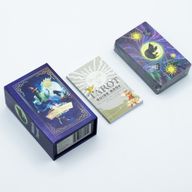 Tarotkarten-Set aus lila Folie – Hexen-Tarot – mit Begleitheft
