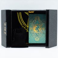 Tarotkarten-Geschenkset in Gold- und Türkisfolie – mit Begleitheft