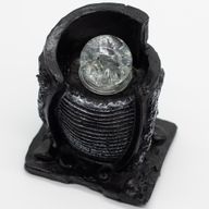 Tischbrunnen – 15 x 13 x 20 cm – Wassertopf & Kristallkugel