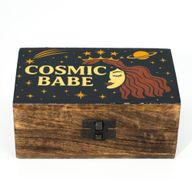 Mittlere emaillierte Schachtel – Cosmic Babe