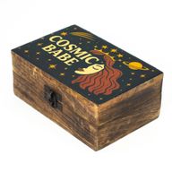 Mittlere emaillierte Schachtel – Cosmic Babe