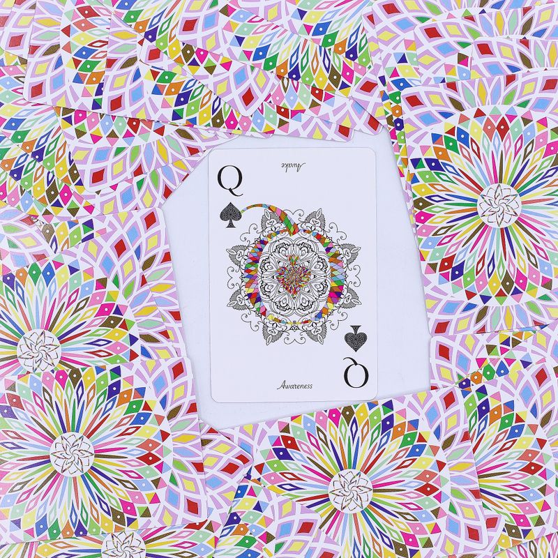 Mandala-Spiel- und Orakelkarten – Kaleidoskop-Symmetrie