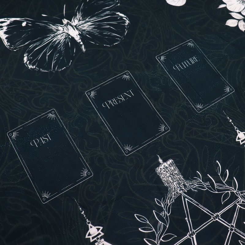 Tarot-Lesetuch - Alte Hexe (75 x 75 cm)