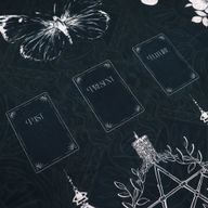 Tarot-Lesetuch - Alte Hexe (75 x 75 cm)