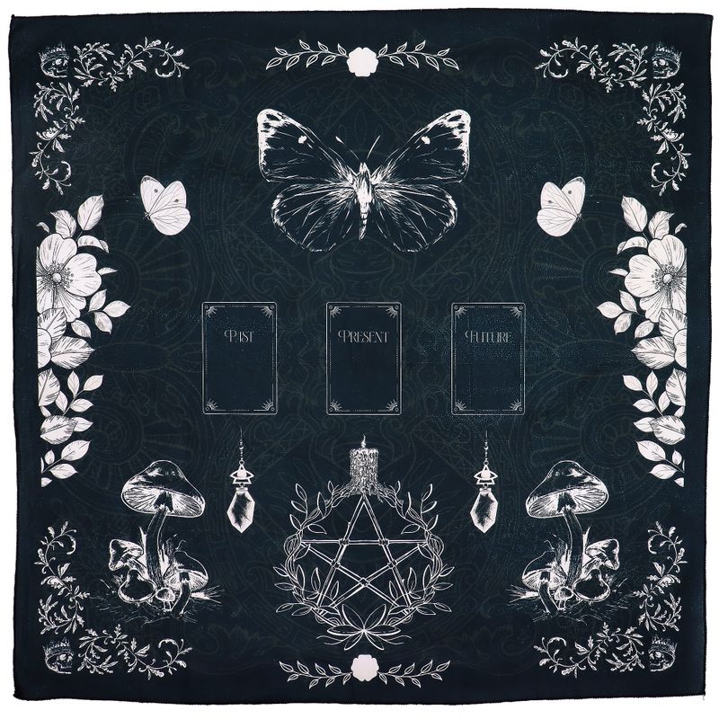 Tarot-Lesetuch - Alte Hexe (75 x 75 cm)