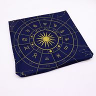 Tarot-Lesetuch – Sternzeichen (75 x 75 cm)