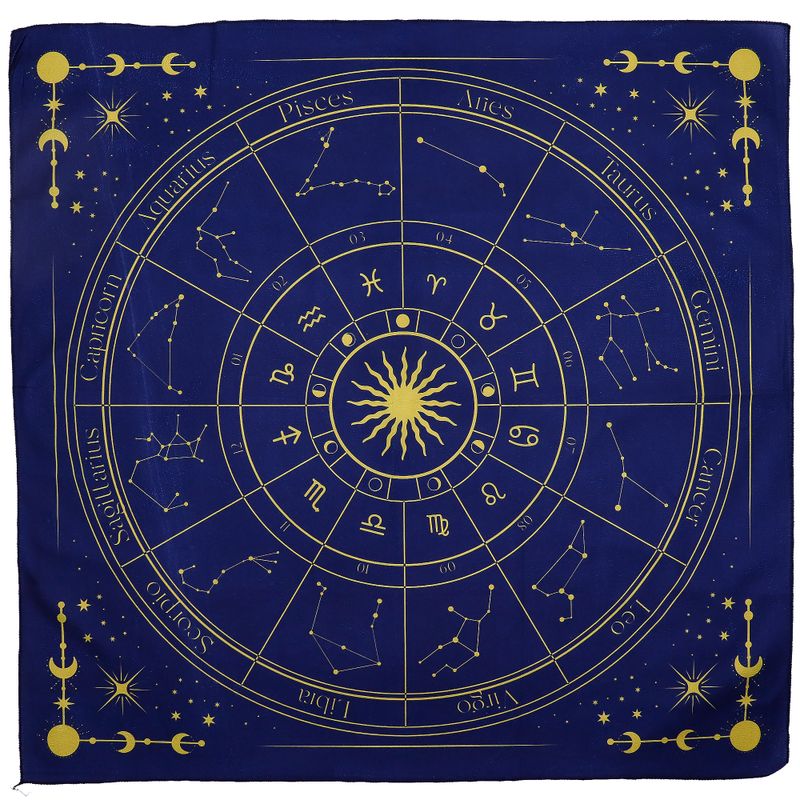 Tarot-Lesetuch – Sternzeichen (75 x 75 cm)