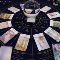 Tarot-Lesetuch – Sternzeichen (75 x 75 cm)