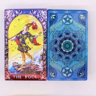 Blaues Folien-Tarotkartenset – Mandala – mit Broschüre